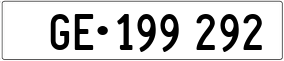 Trailer License Plate